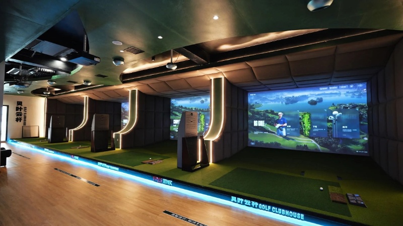 当室内高尔夫在西双版纳重新被点亮，贝叶云杆用千平空间重构高球浪漫